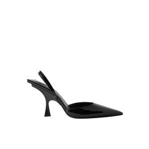 The Attico 'Ester' Black Patent-Leather Mules Size 8